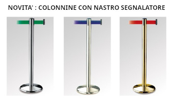 Colonnine con Nastro Segnalatore